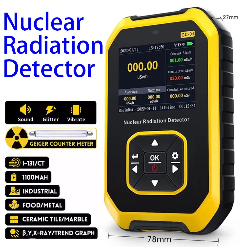 Portable Nuclear Radiation Detector GM Geiger Counter Tube β γ X-Ray Dosimeter