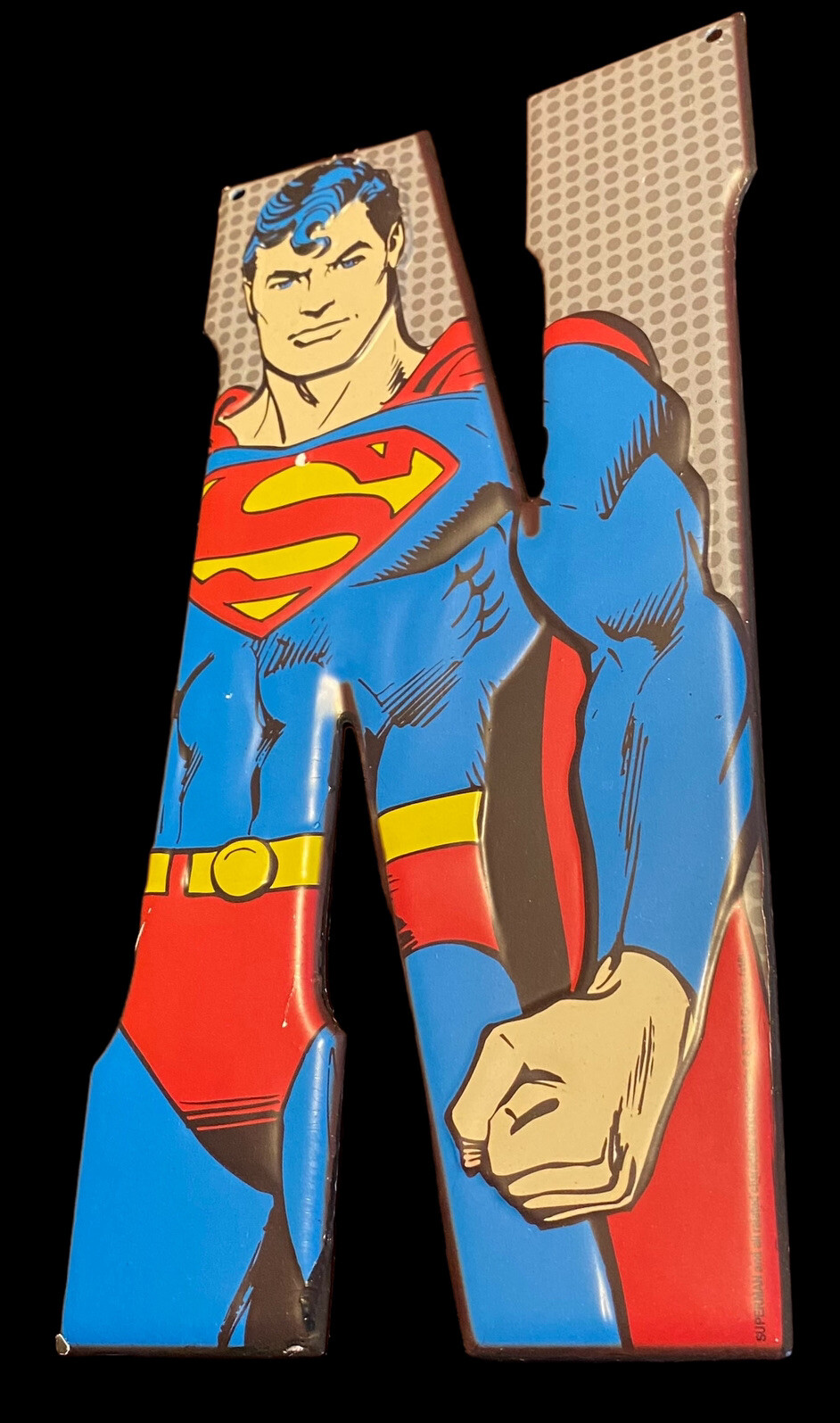 Hobby Lobby Wall Decor DC Comics Superman initial “N” NWT