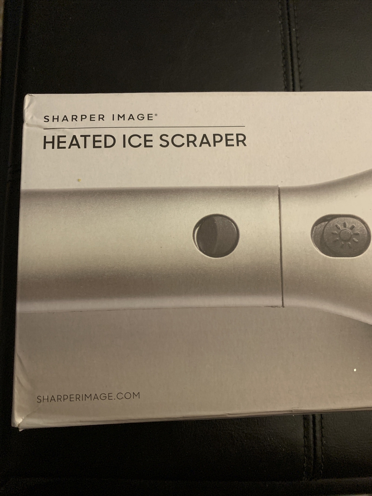 NEVER USED WITH BOX SHARPER IMAGE HEATED ICE SCRAPER 810022140079 MSRP $49.99