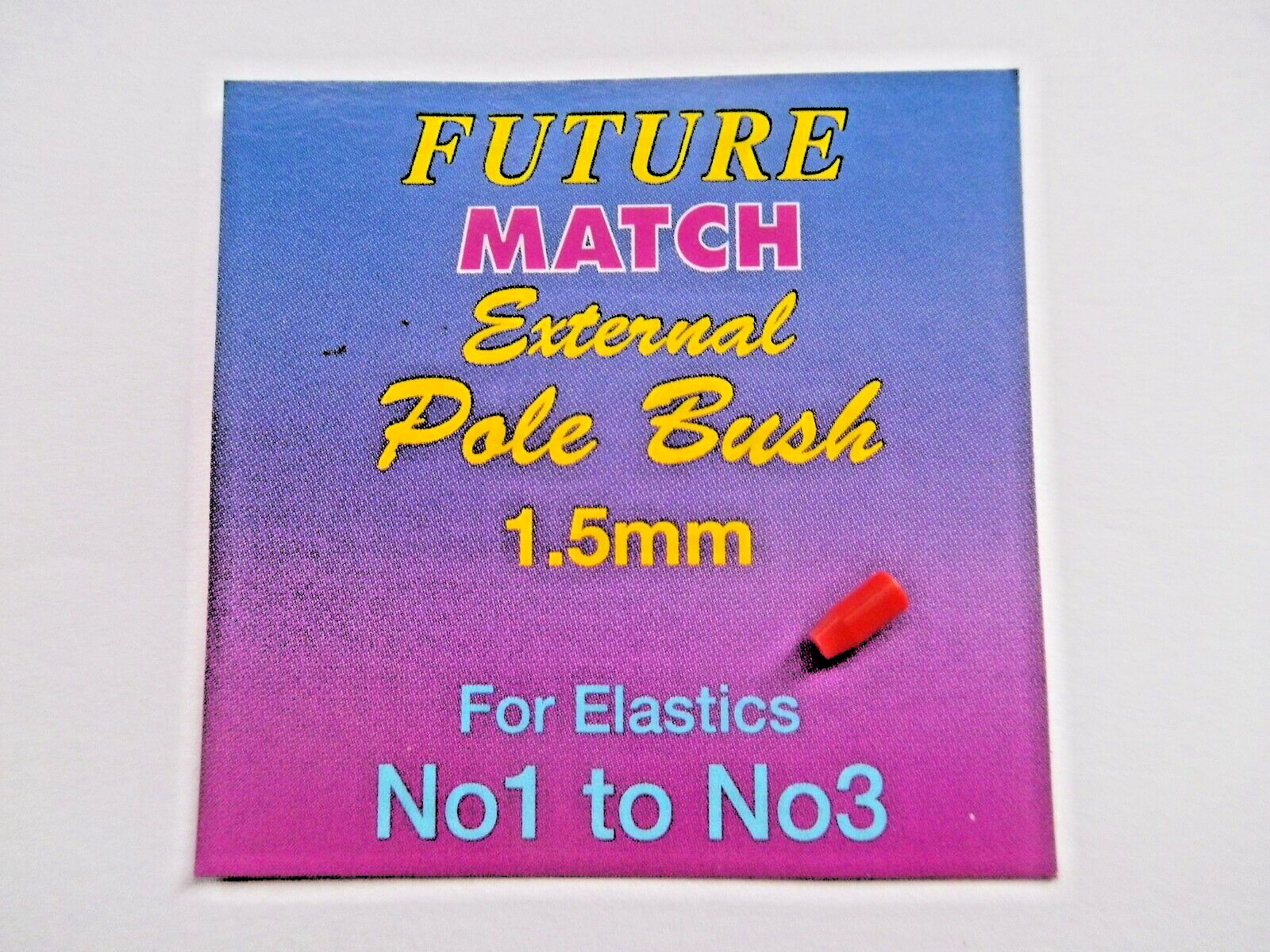 FUTURE MATCH EXTERNAL POLE BUSH PTFE 1.5mm ELASTIC SIZE 1-3 RED