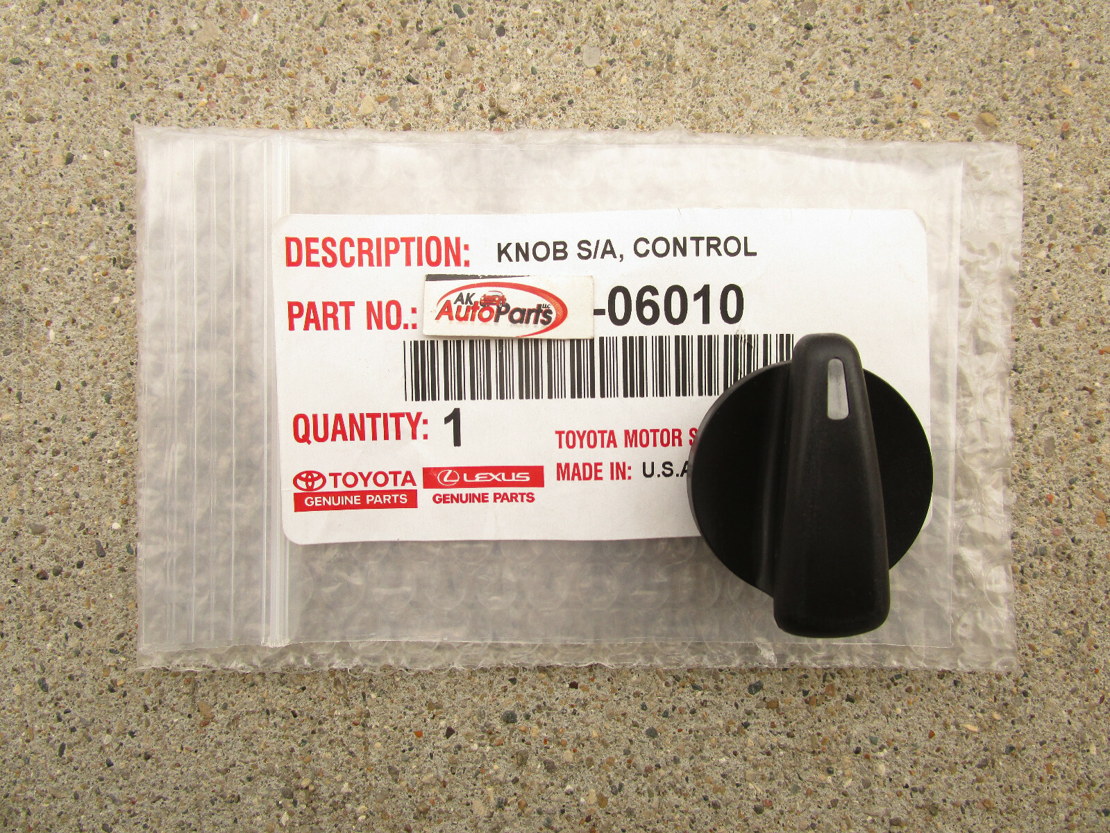 FITS: 92 - 96 TOYOTA CAMRY A/C HEATER CLIMATE CONTROL KNOB QTY 1 OEM BRAND NEW