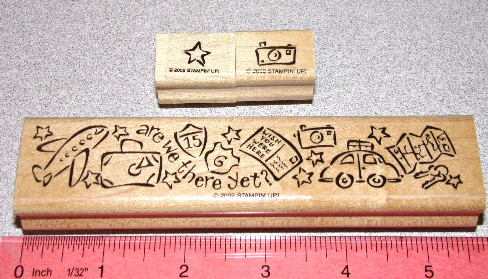 Travel are we there yet? Border Rubber Stamp Single by Stampin Up Border Buddies