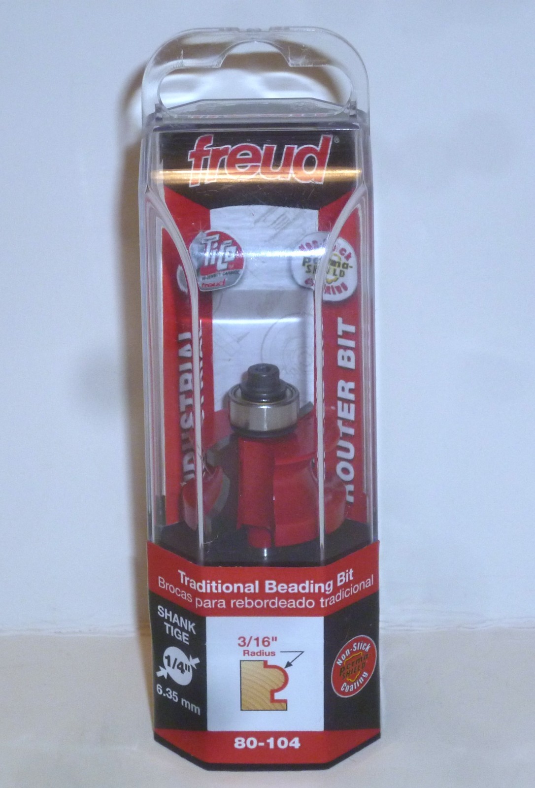 Freud 3/16 In. Radius Traditional Beading Router Bit with 1/4 In. Shank 80-104