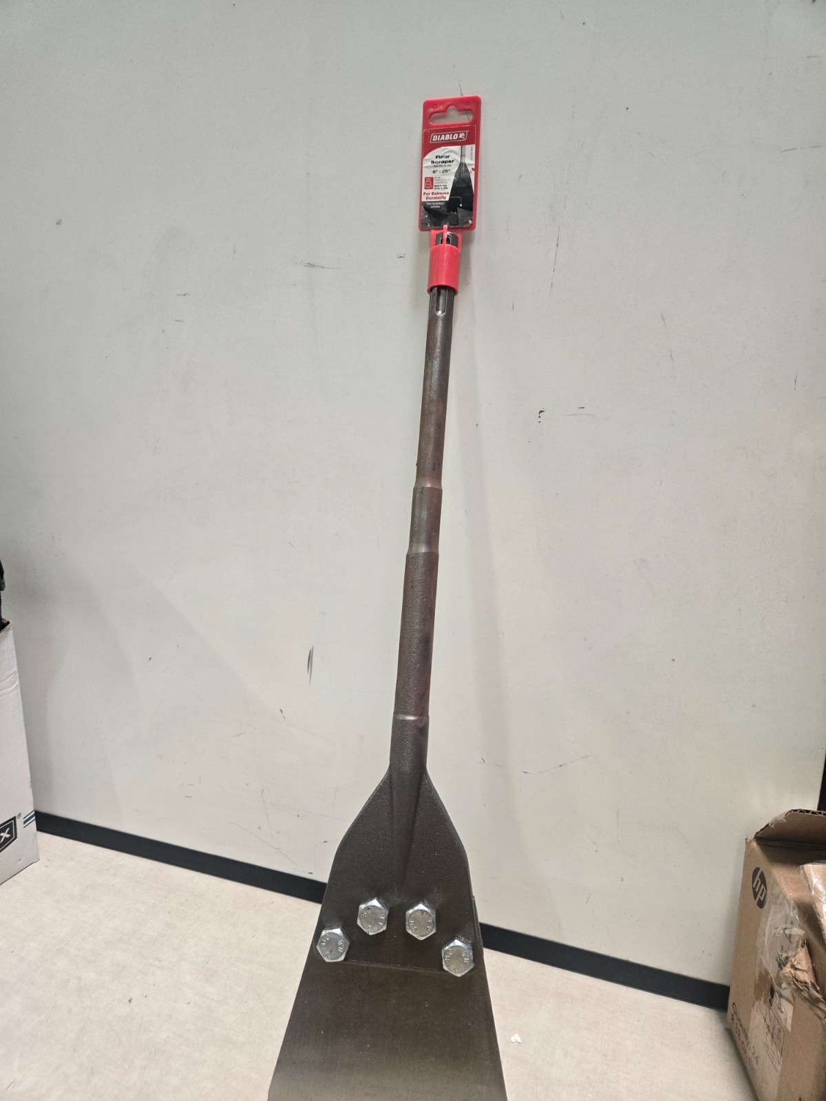 Daiblo DMAMXCH1200, 6" Wide x 25" Long Floor Scraper, SDS MAX HAS SOME RUST