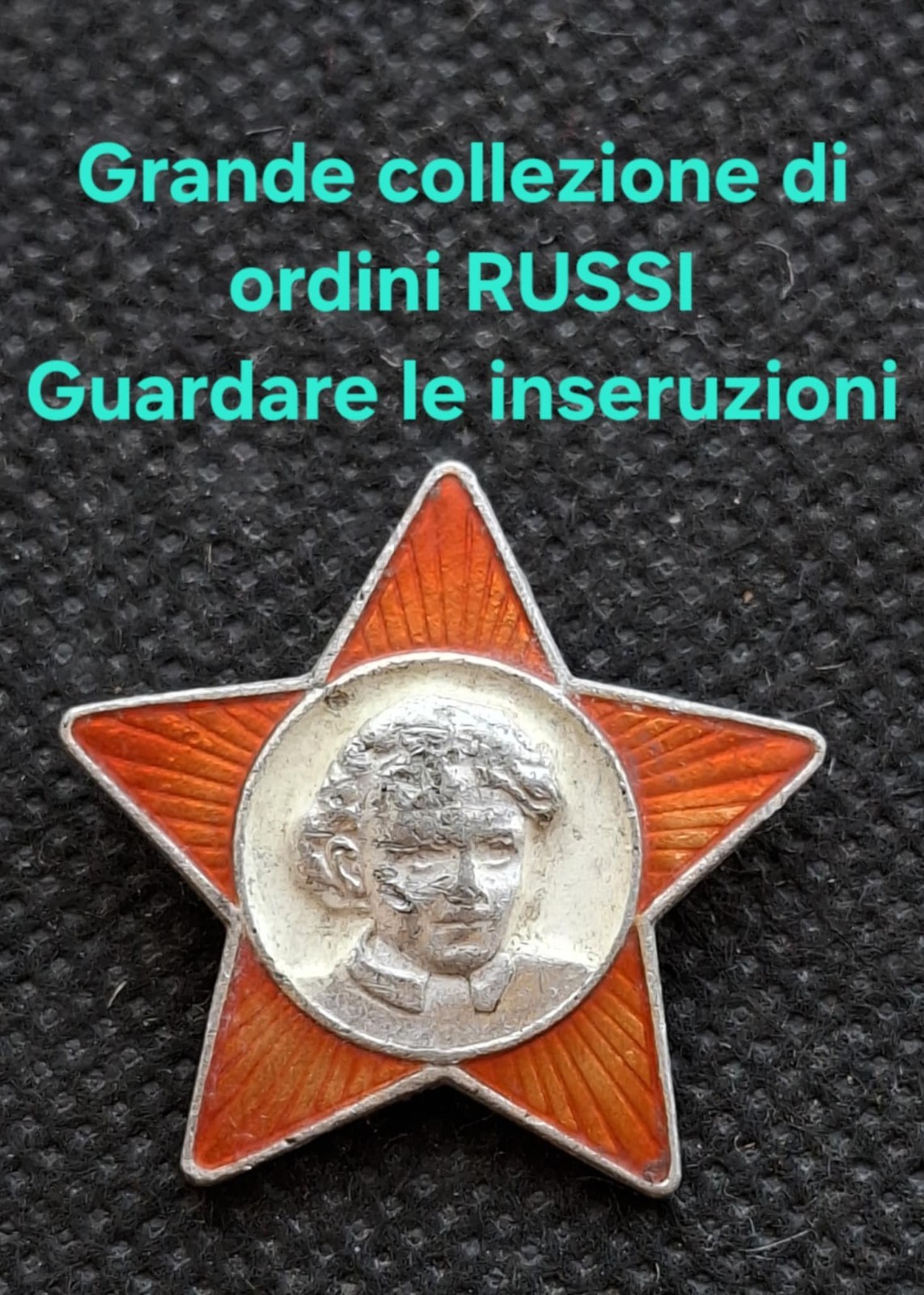 Lenin Badge Child October Red Star Brooch Metal USSR