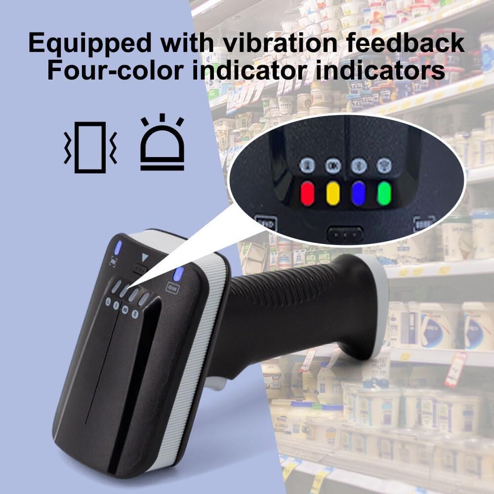 SR290 UHF RFID Reader Bluetooth 2.4G 1D/2D Barcode Scanner Handheld Terminal