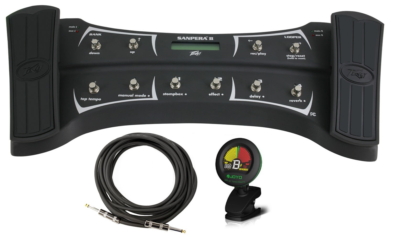 Peavey Sanpera II Foot Controller w/ Guitar Cable and Tuner