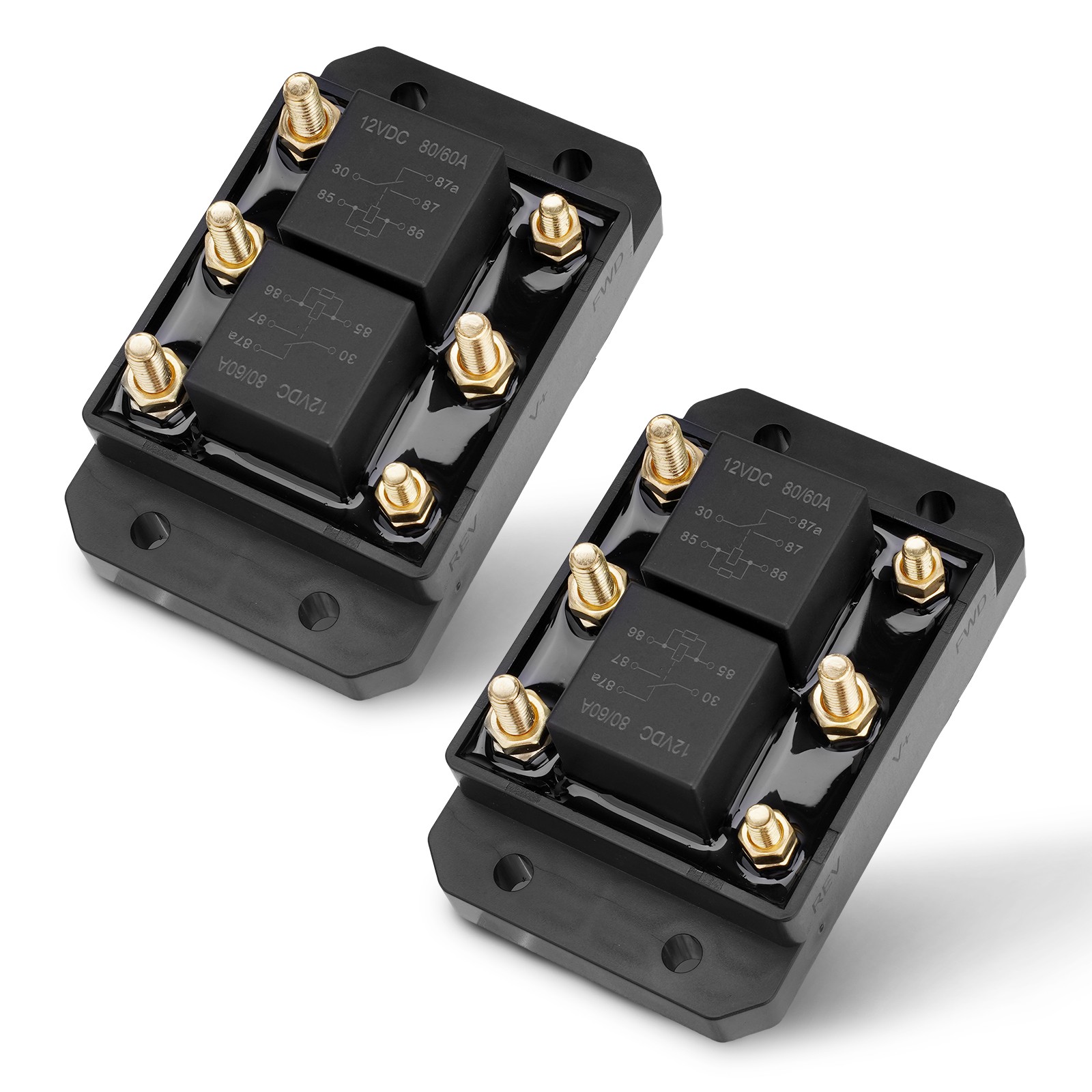 2PCS Forward & Reverse Relay Module For Tarp Motor Winch Motor Snow Plow 24452