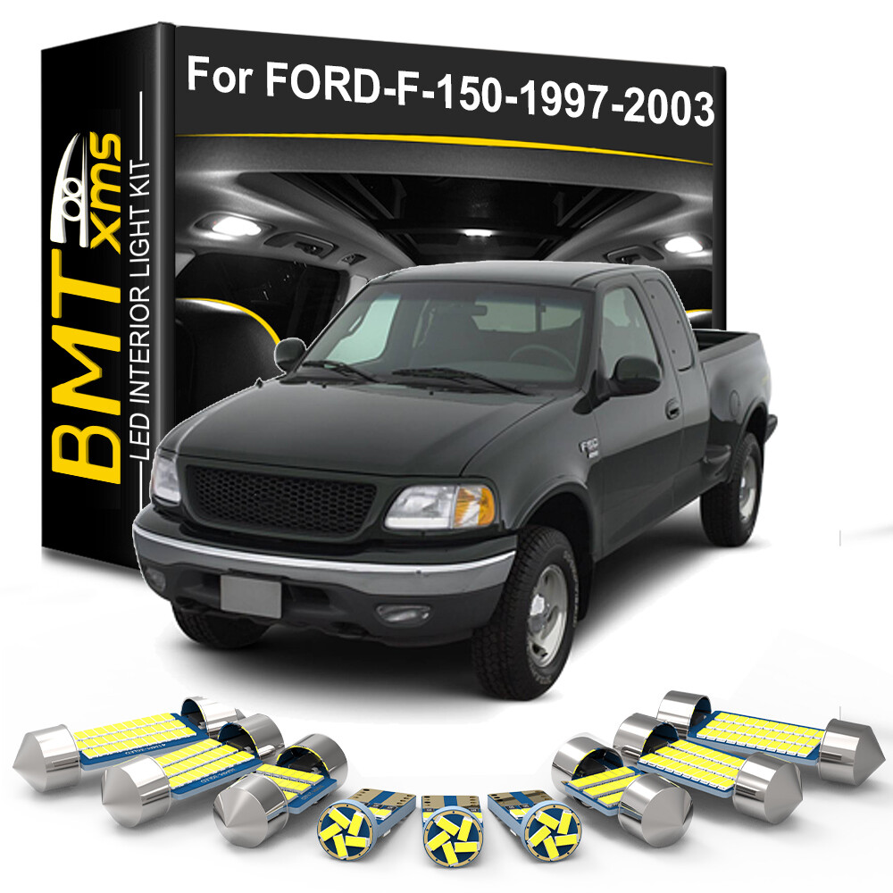 14x White Interior LED Light Package Kit Fits 1997-2003 Ford F150 F-150 Pickup