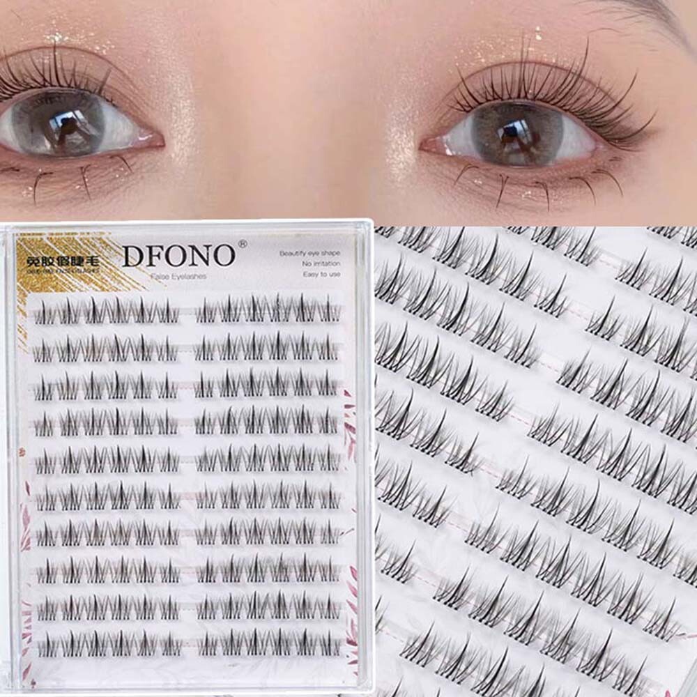 Self Adhesive Lash Clusters 120PCS No Glue Needed Self Adhesive Eyelashes❥