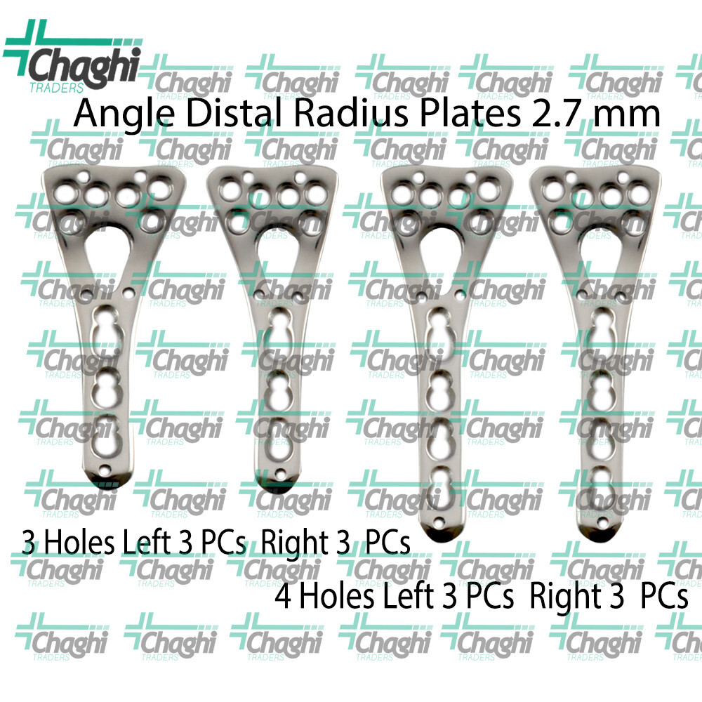 Orthopedic 2.7mm Angle Distal Radius PlateC Left & Right 3 & 4 Holes plateC 12 P