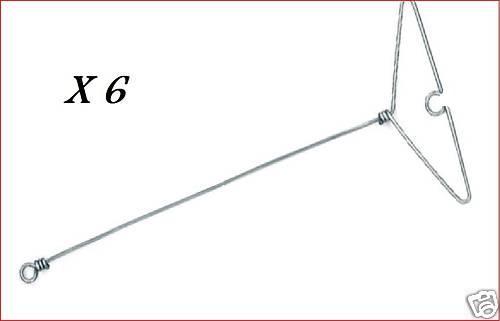 SEA FISHING FRENCH BOOMS  PATERNOSTER ARMS  6 PACK 25CM