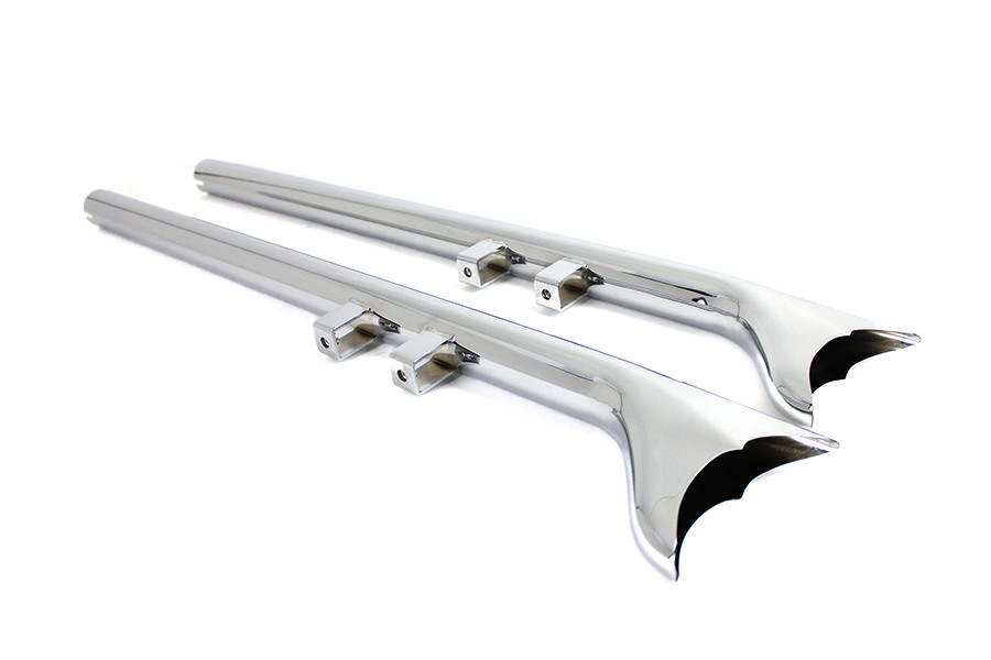 Wyatt Gatling 36 inch Straight Fishtail Set fits Harley Davidson