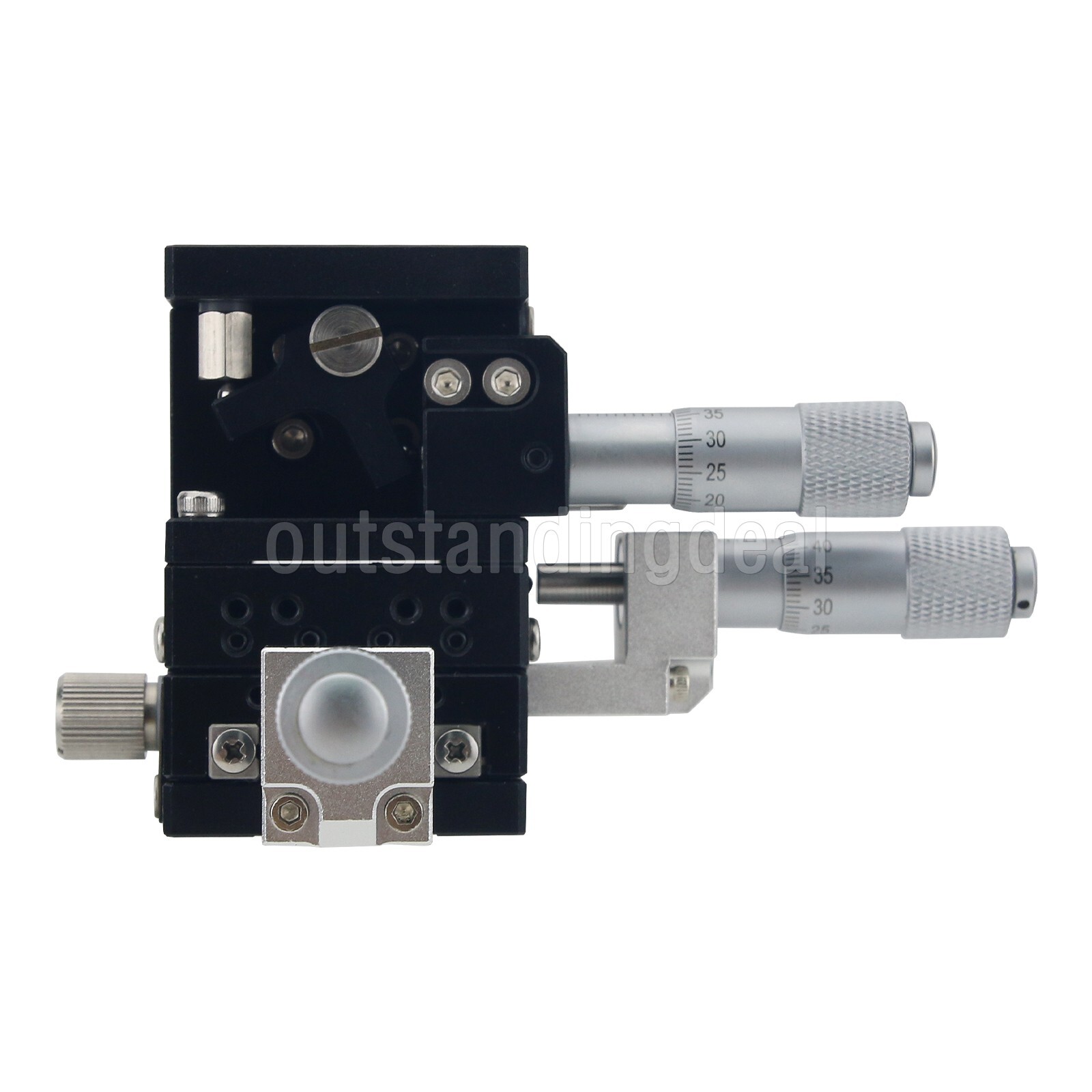 40x40MM XYZ Axis Sliding Stage Manual Sliding Table with Central Micrometer os67