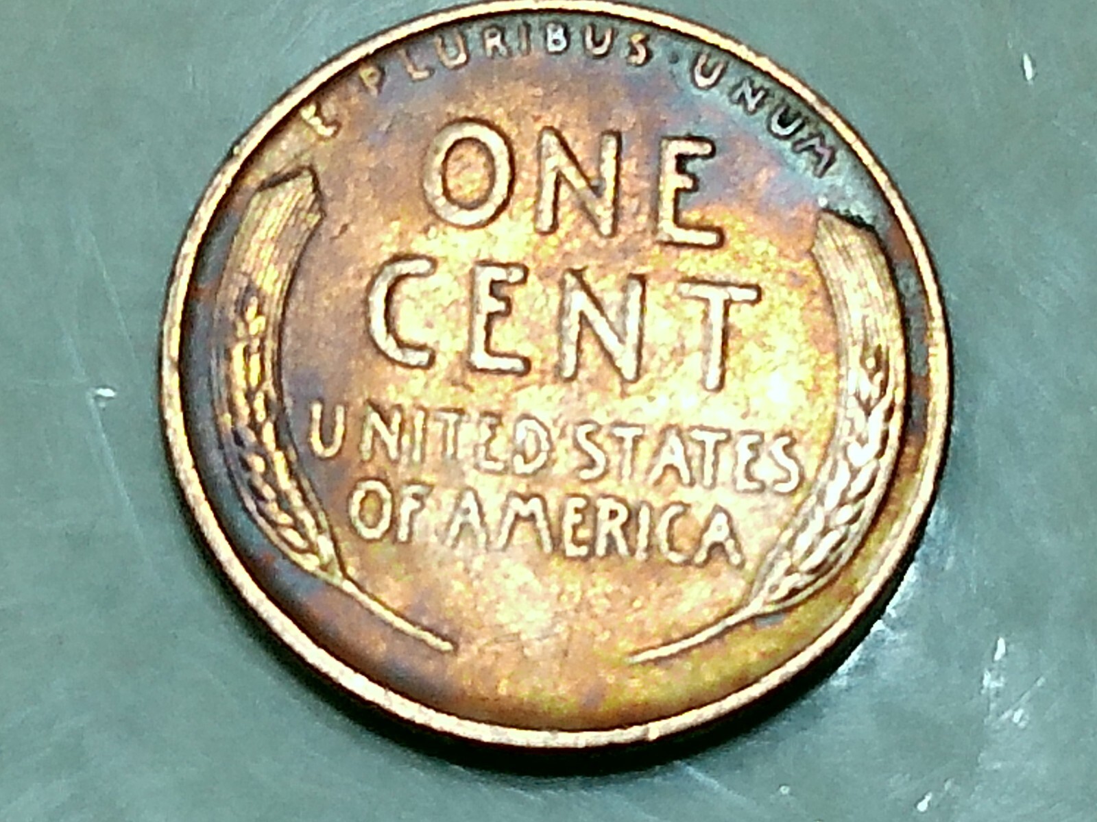 1939 us copper penny - (error) FS-101 - ms - rb - 3.0 gr. -full ears - deep tone