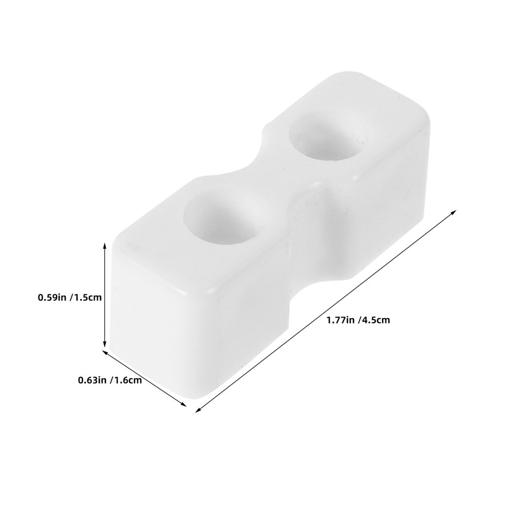 12Pcs Reusable Plastic Bed Frame Peags for Crib Board Hardware Support White