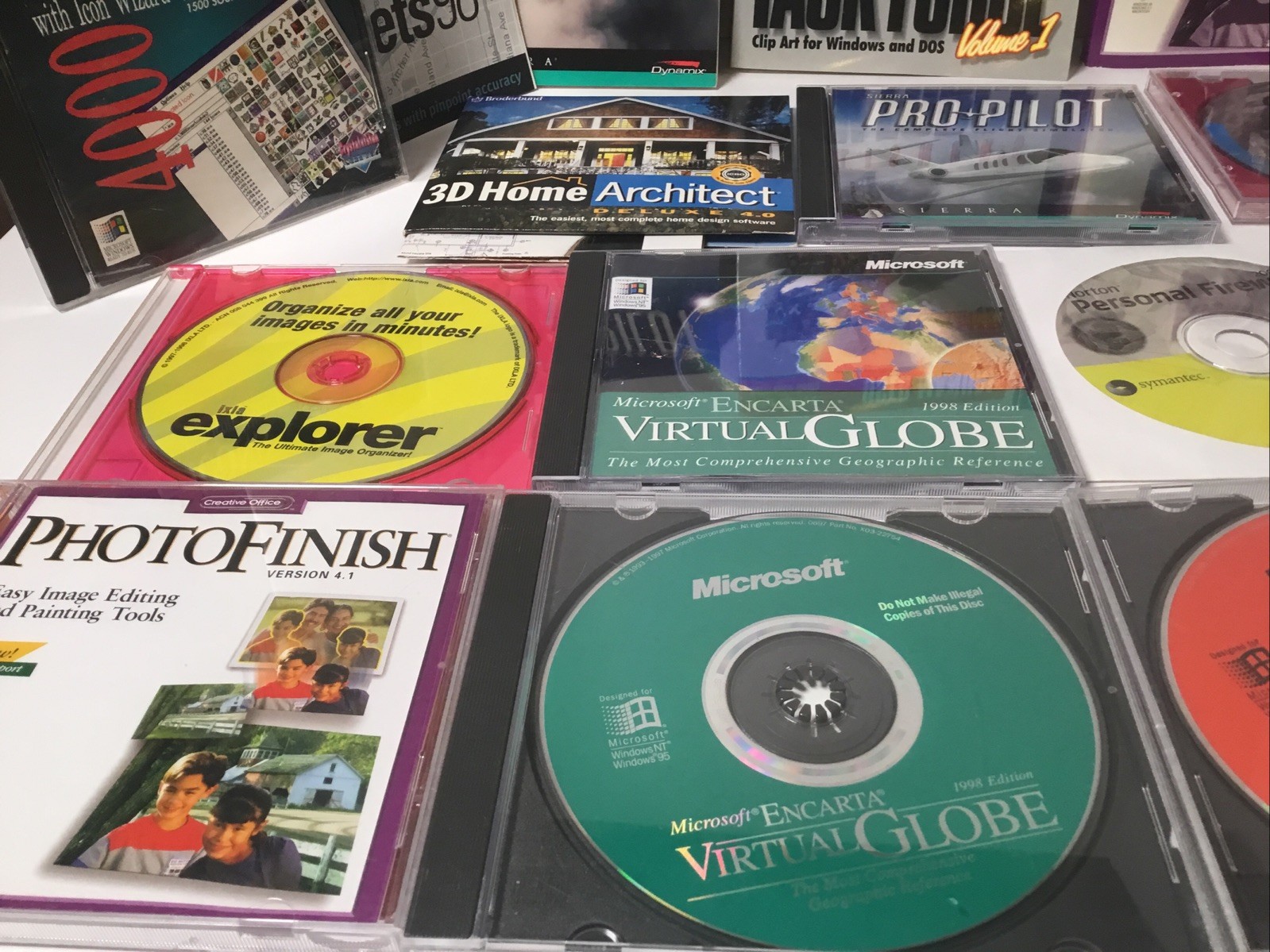 Assortment Of VTG Computer Software Microsoft- Norton- And Some Manuals.