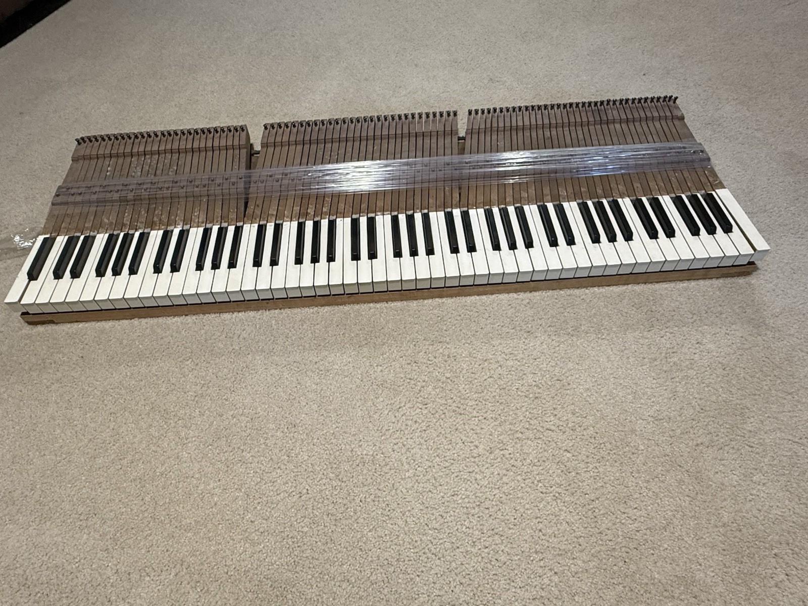 Vintage Real Piano Keyboard 88 Keys For Three Dimensional Art.   1920’s Upright