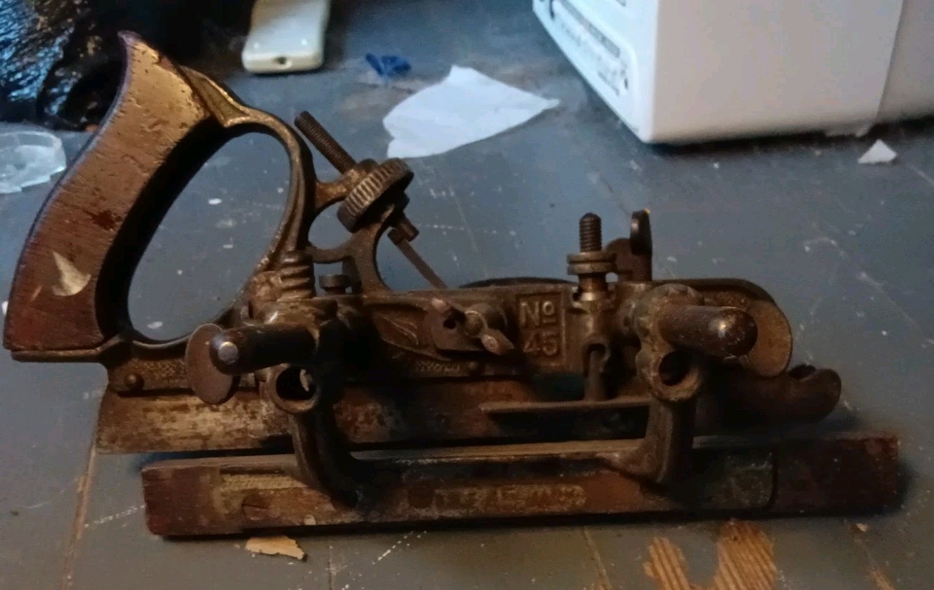2 Vintage Stanley No 45 Combination Planes
