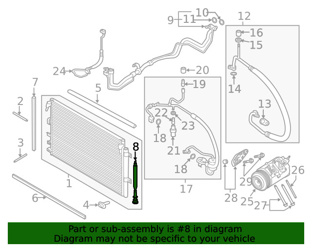Genuine Ford A/C Receiver Drier M2GZ-19C836-A