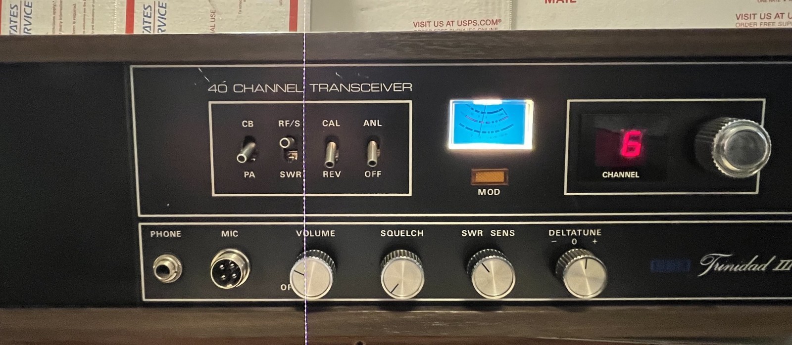 SBE Trinidad III SBE-45CB Vintage CB Radio Base Station 40ch AM PARTS or REPAIR