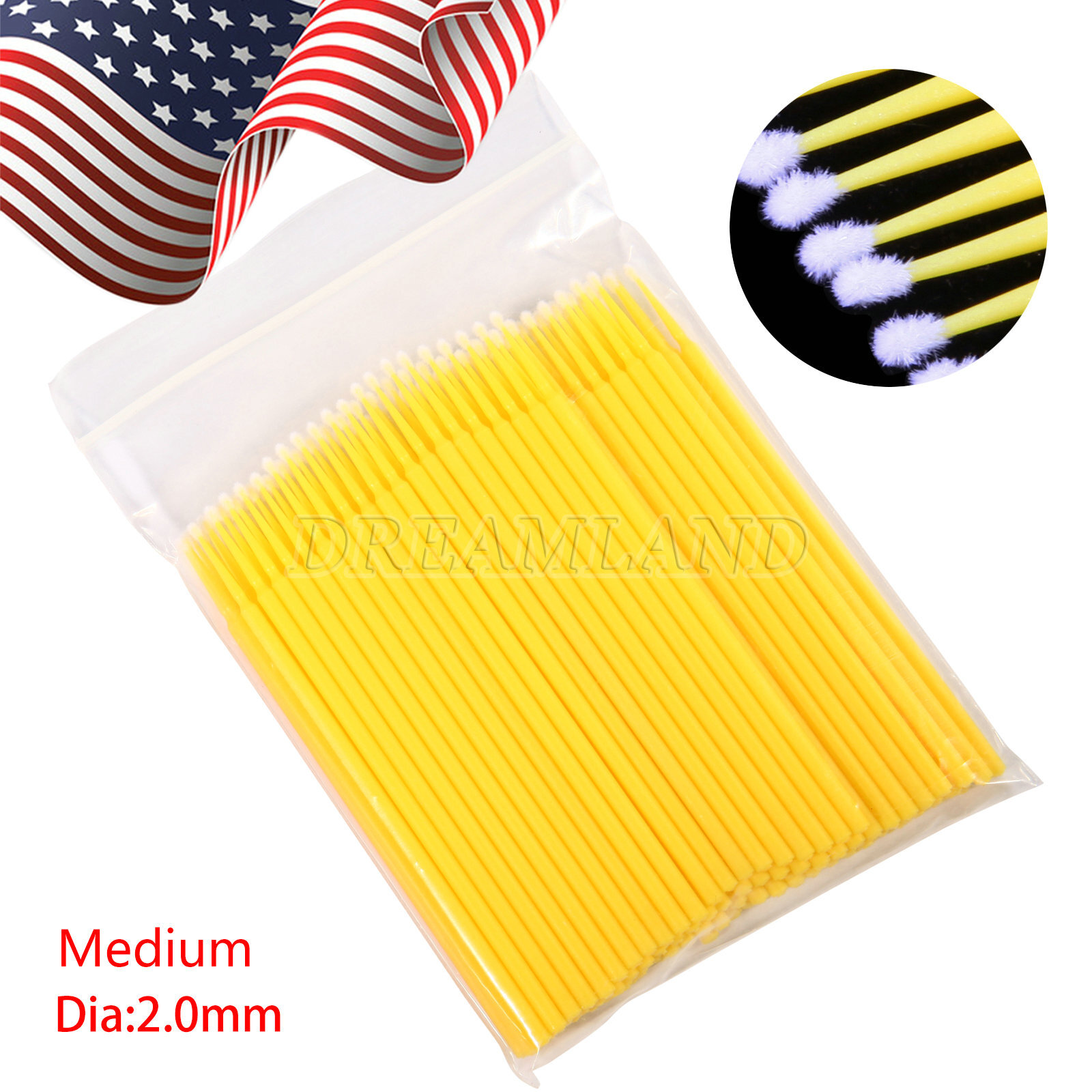 Micro Brushes Applicators Microbrush Dental (Regular, Fine, Super Fine) USA