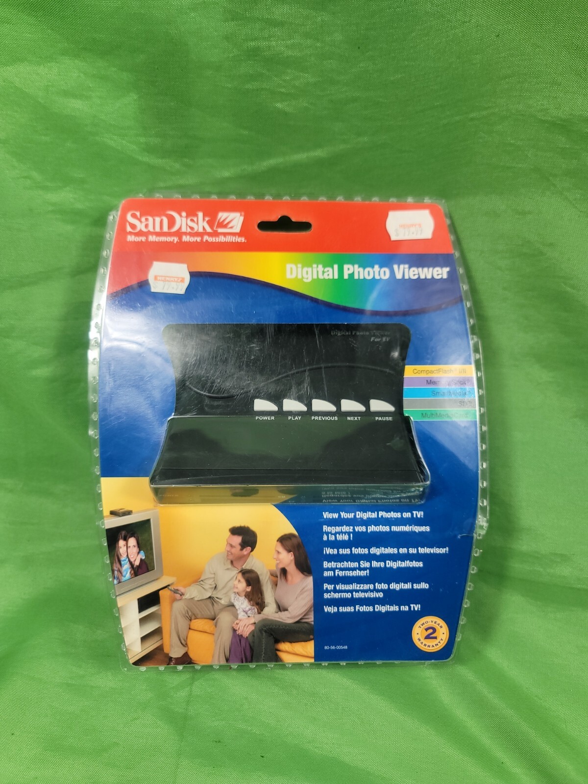 Digital Photo Viewer W/ Remote Plug N Play SanDisk SDV1-A SD Memory Cards Smart
