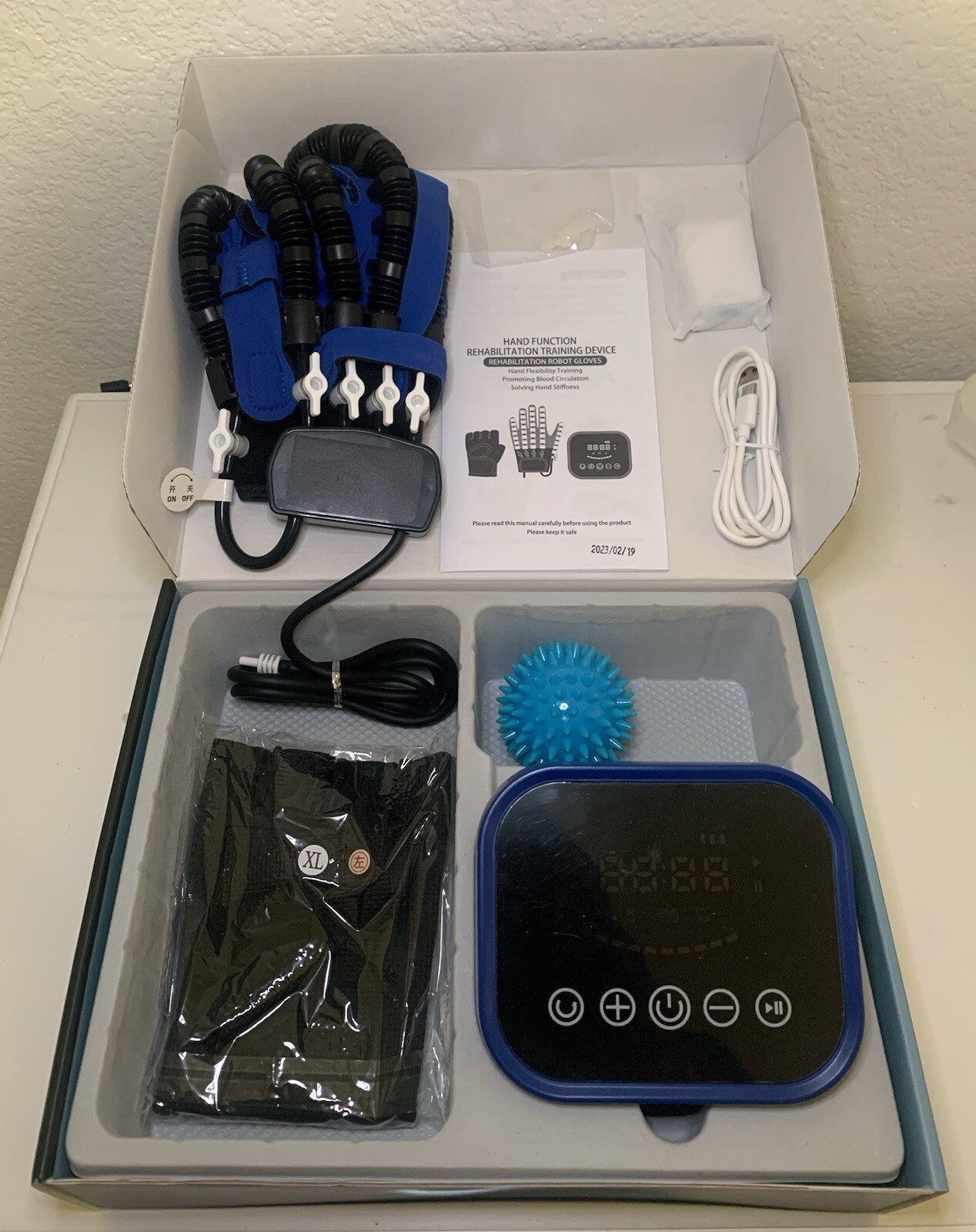 Hand Function Rehabilitation Training Device - Brand Award (XL Right Hand)