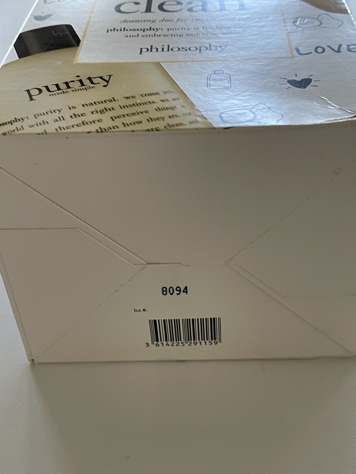 philosophy Keep It Clean 2 pc Set - Purity made Simple - New in Box