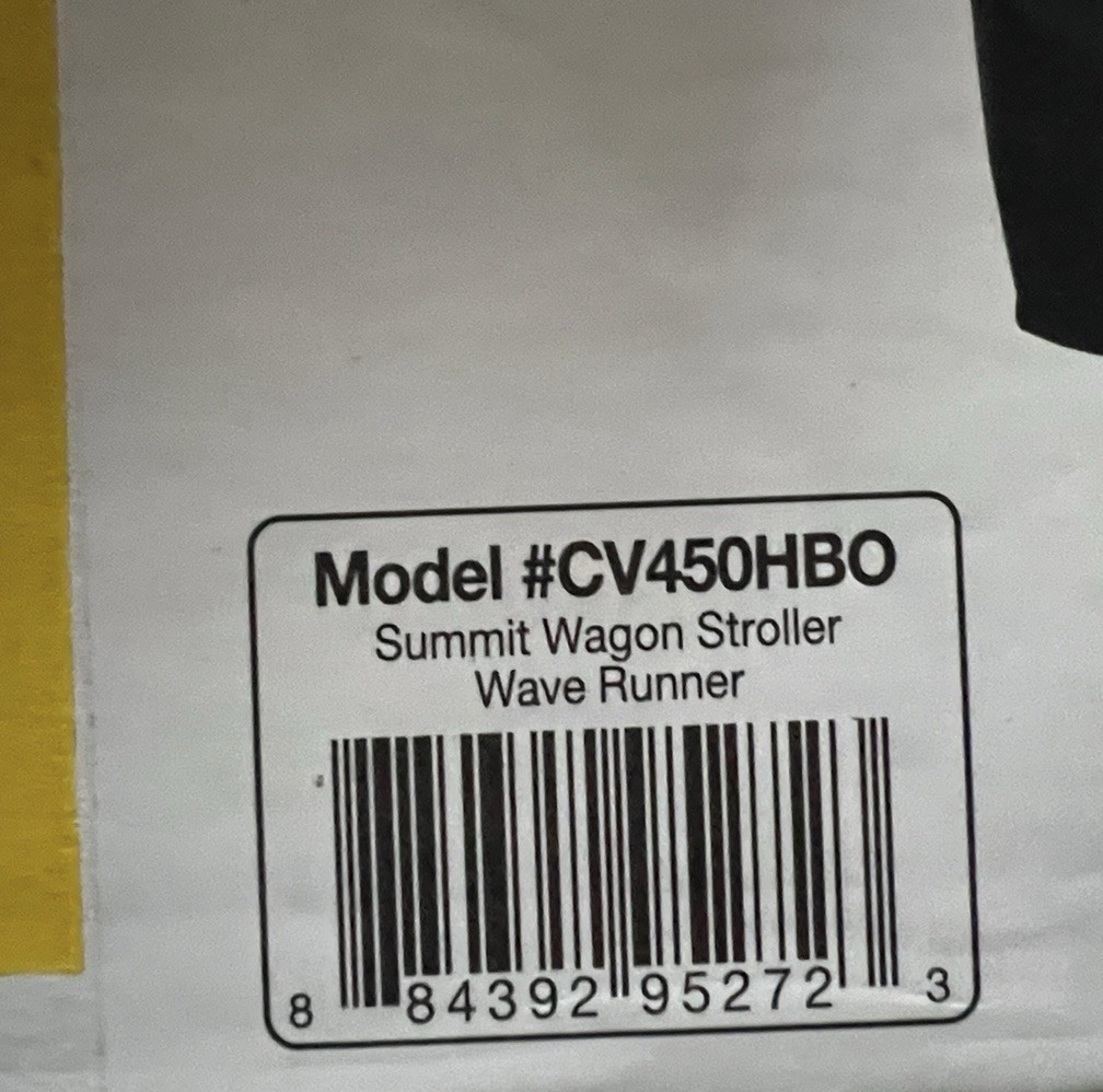 Safety 1st Summit Wagon Stroller 2 Seat All Terrain Wave Runner CV450HBO New