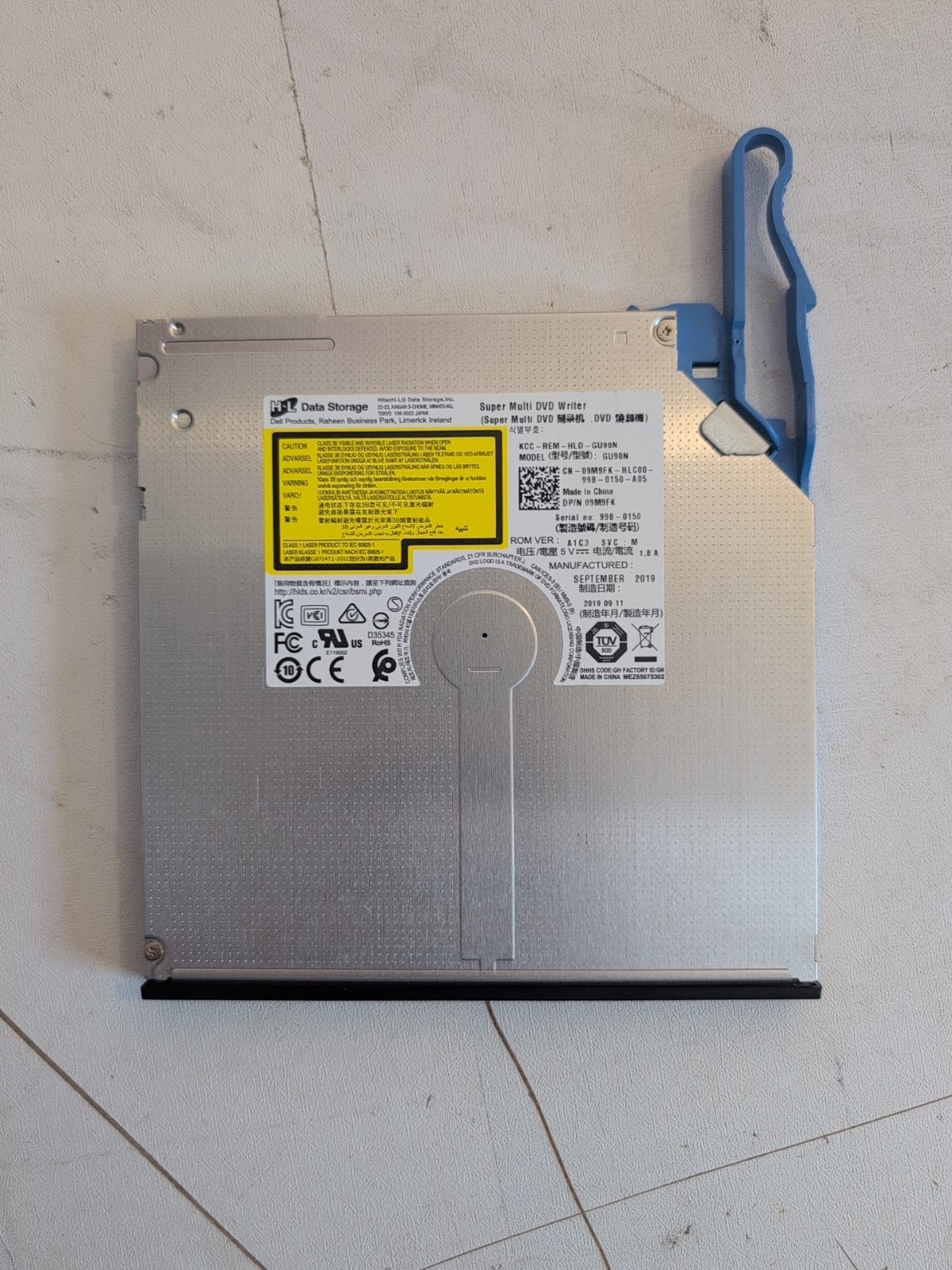Dell Precision 5820 Super Multi DVD Writer Drive GU90N 09M9FK 9M9FK