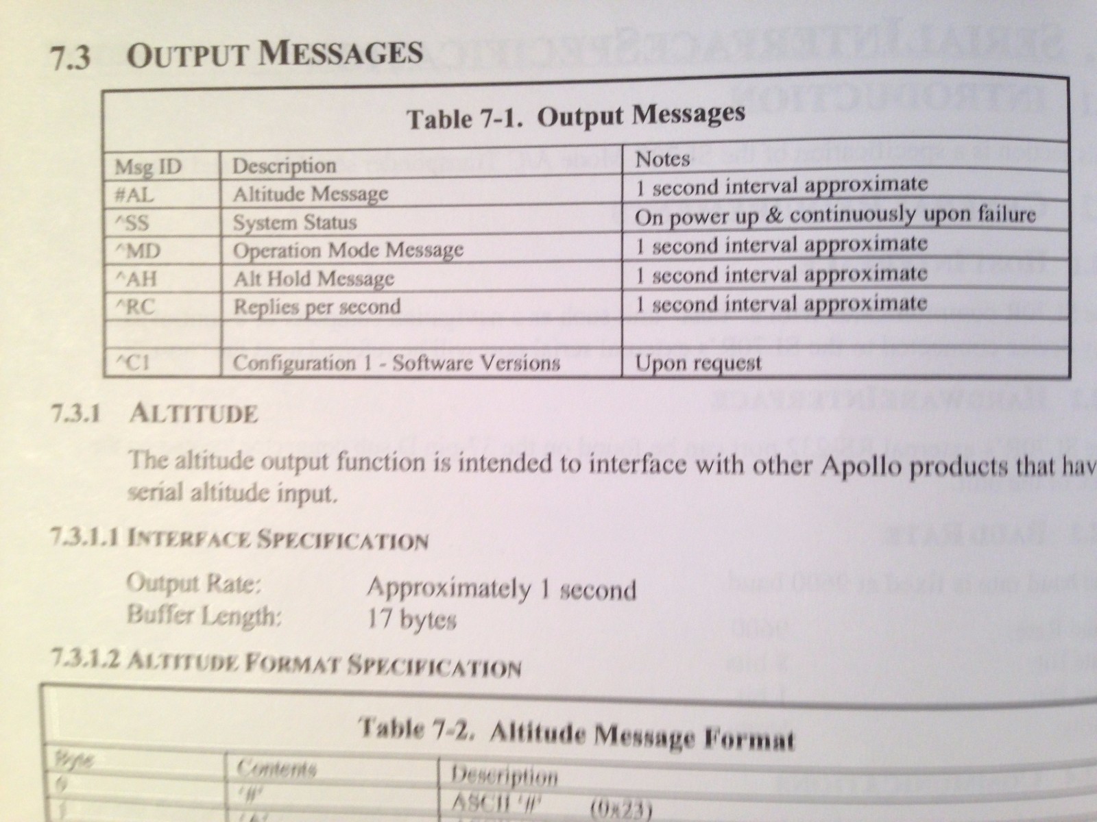 UPS Apollo SL70R Transponder Install Manual