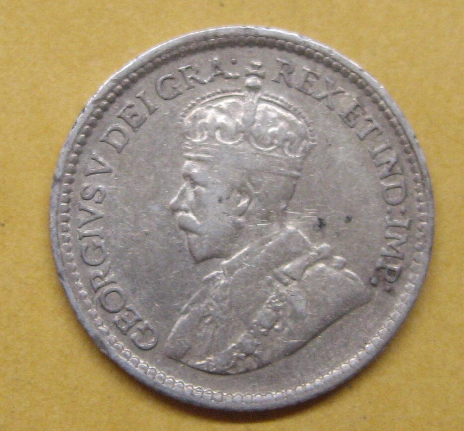 1919 Canada 5 Cent Cleaned Take a Look