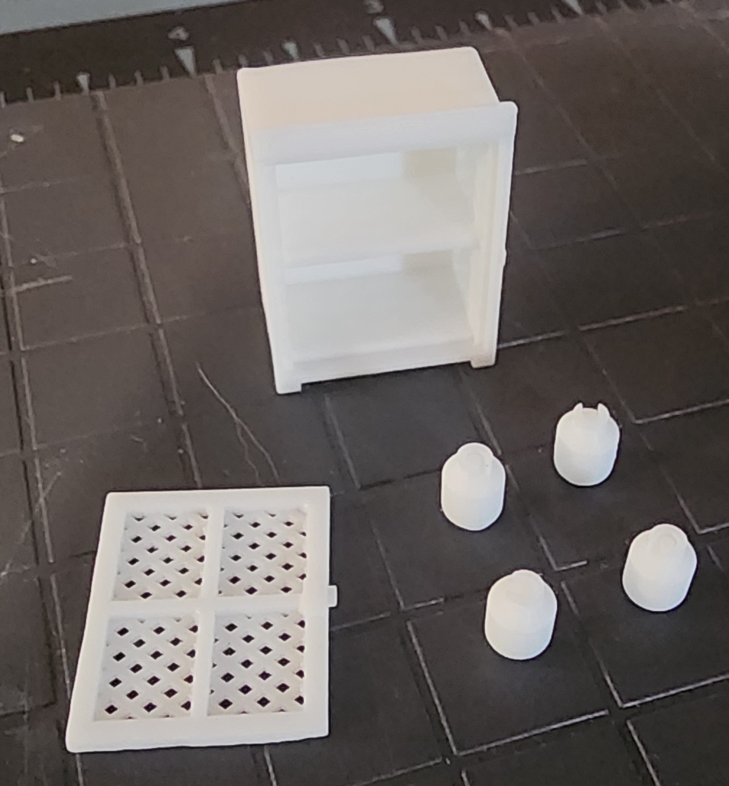 1/64 3D Printed LP Tank Cage with 4 LP Tanks