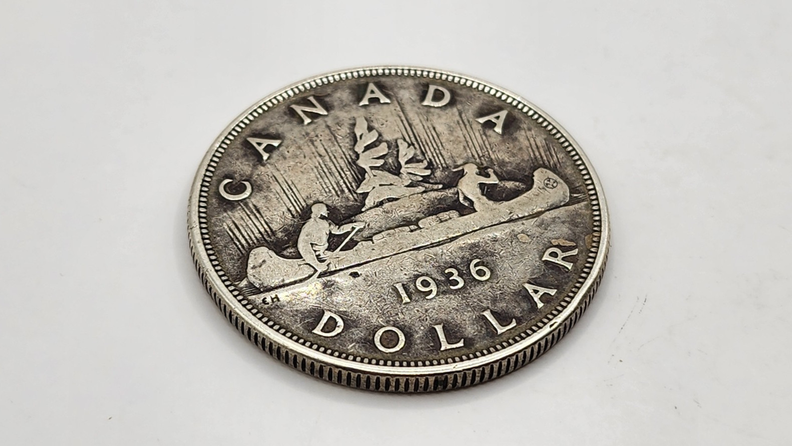 1936 Canada 1 Dollar Silver Coin - George V - KM#31