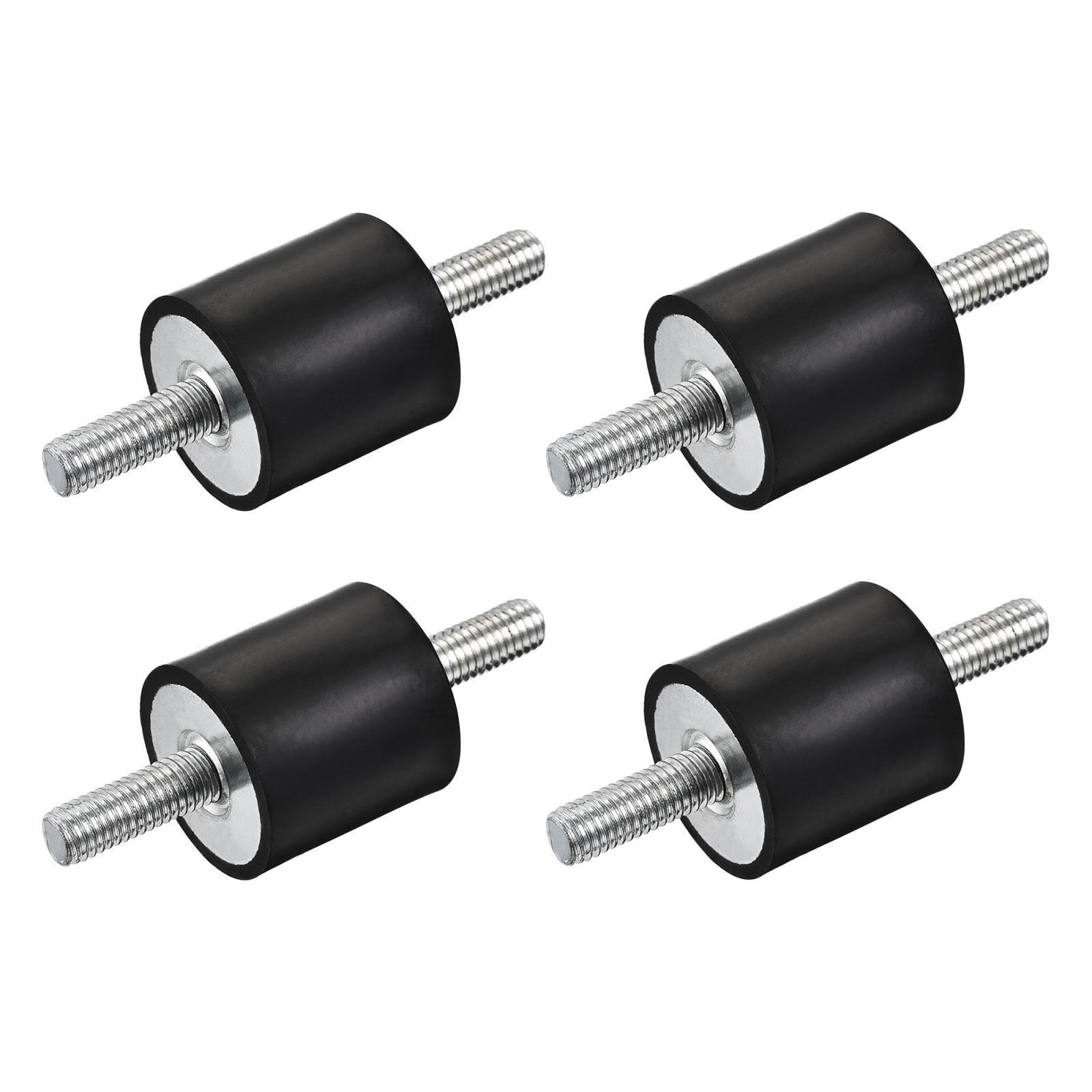 4pcs M8 Rubber Mounts Male Shock Absorber for Motor Generator Compressor