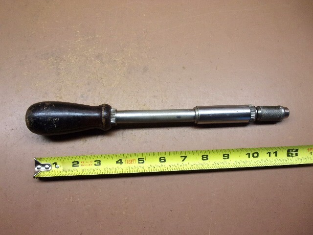 Vintage Greenlee No. 458 Industrial Spiral Screwdriver 12 1/2" - 17 1/2" Long
