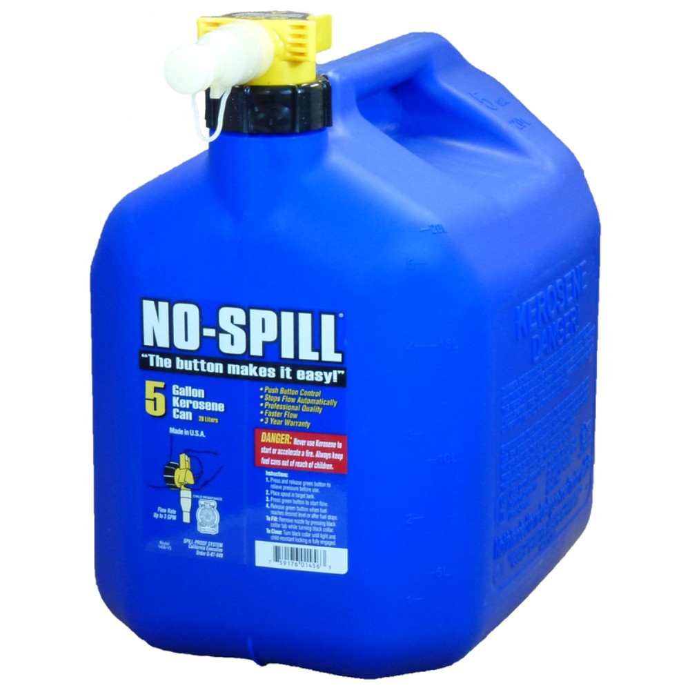 No-Spill 1456 Plastic Kerosene Can 5 gal. Capacity