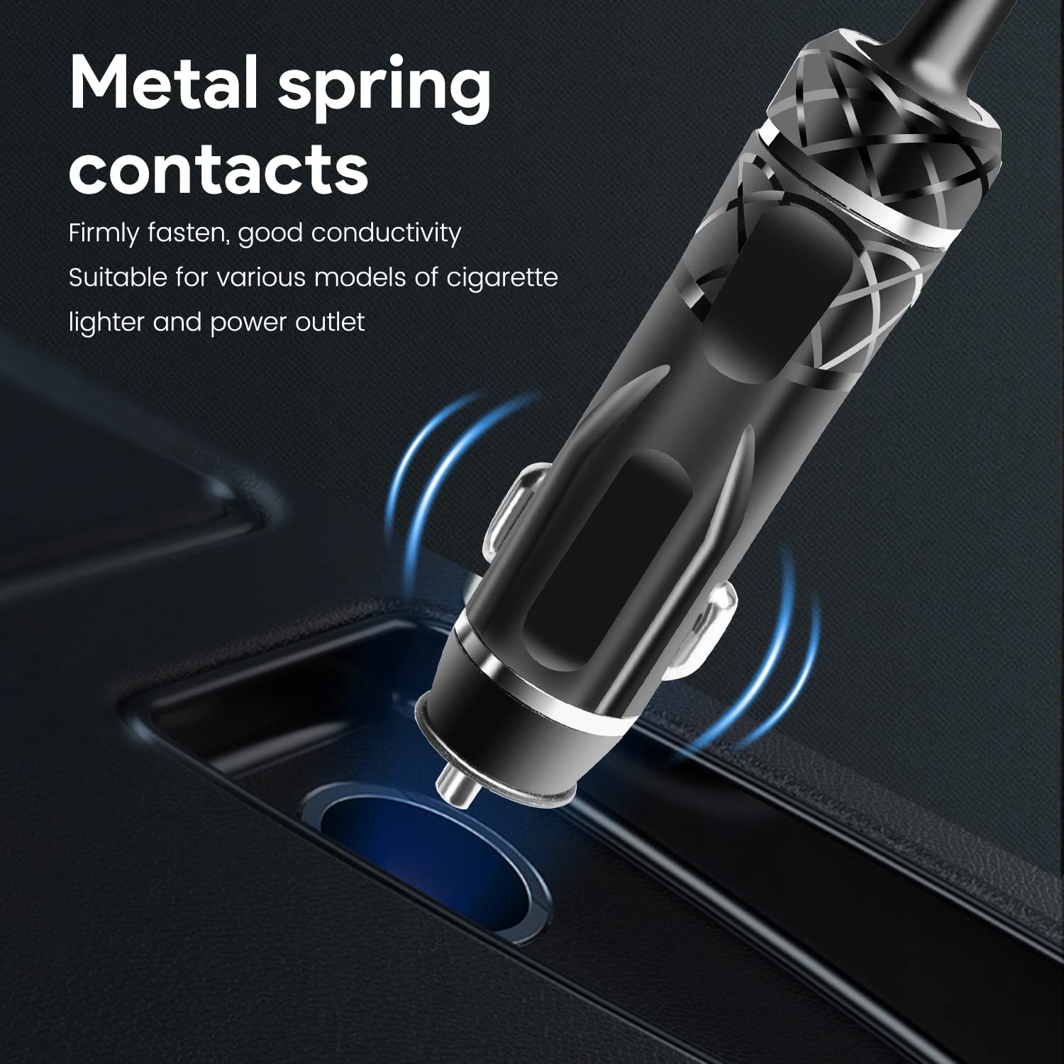 Kfd 12V/24V Cigarette Lighter Xt60 Car Charger Plug For Ecoflow