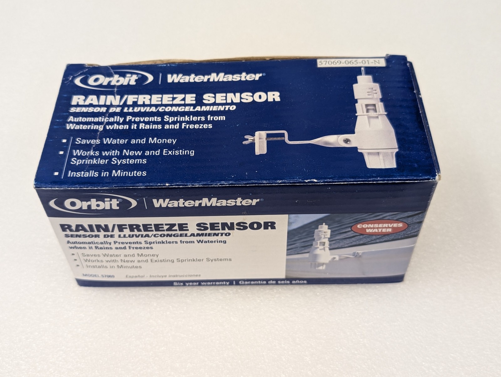 ORBIT Rain Freeze Sensor Automatic Universal White Hard Wired 57069