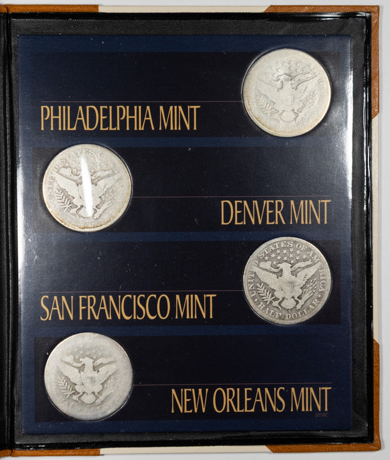 Barber Half Dollar Mint Mark Collection Book Set