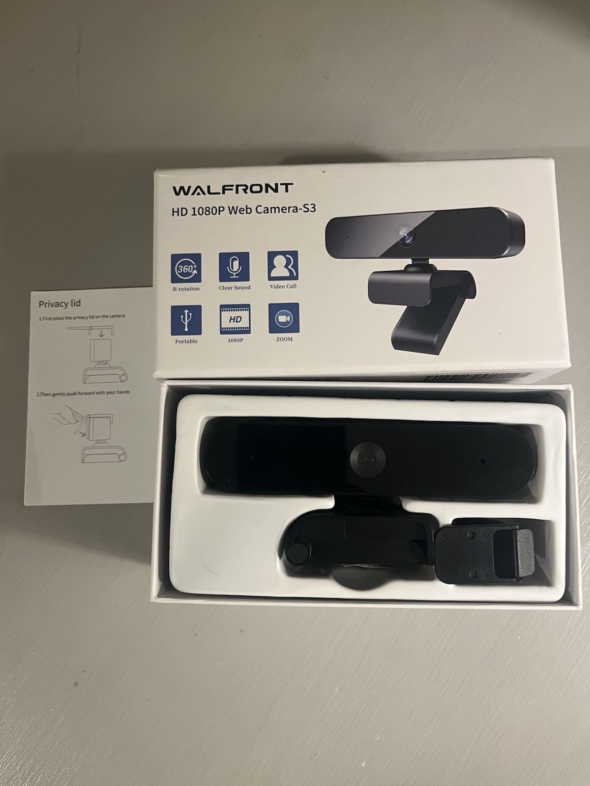 Walfront HD 1080p Web Camera S3 Open Box