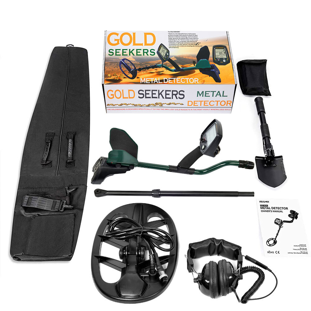 Detector De Metales Oro y Plata Gold Finder Metal Detector w/ Waterproof Coil