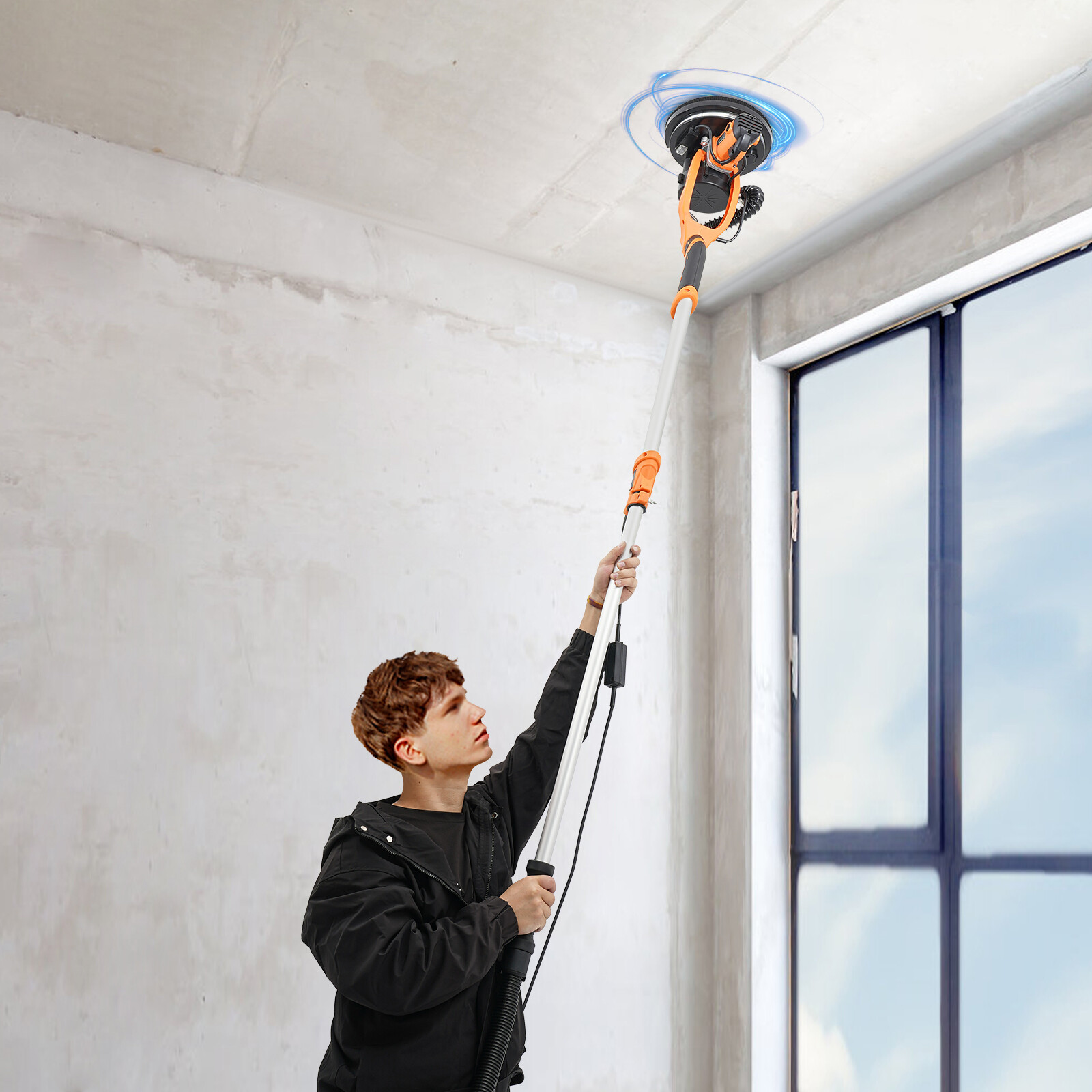 New Variable Speed Dustless Drywall Sanding Machine Electric Ceiling Wall Sander
