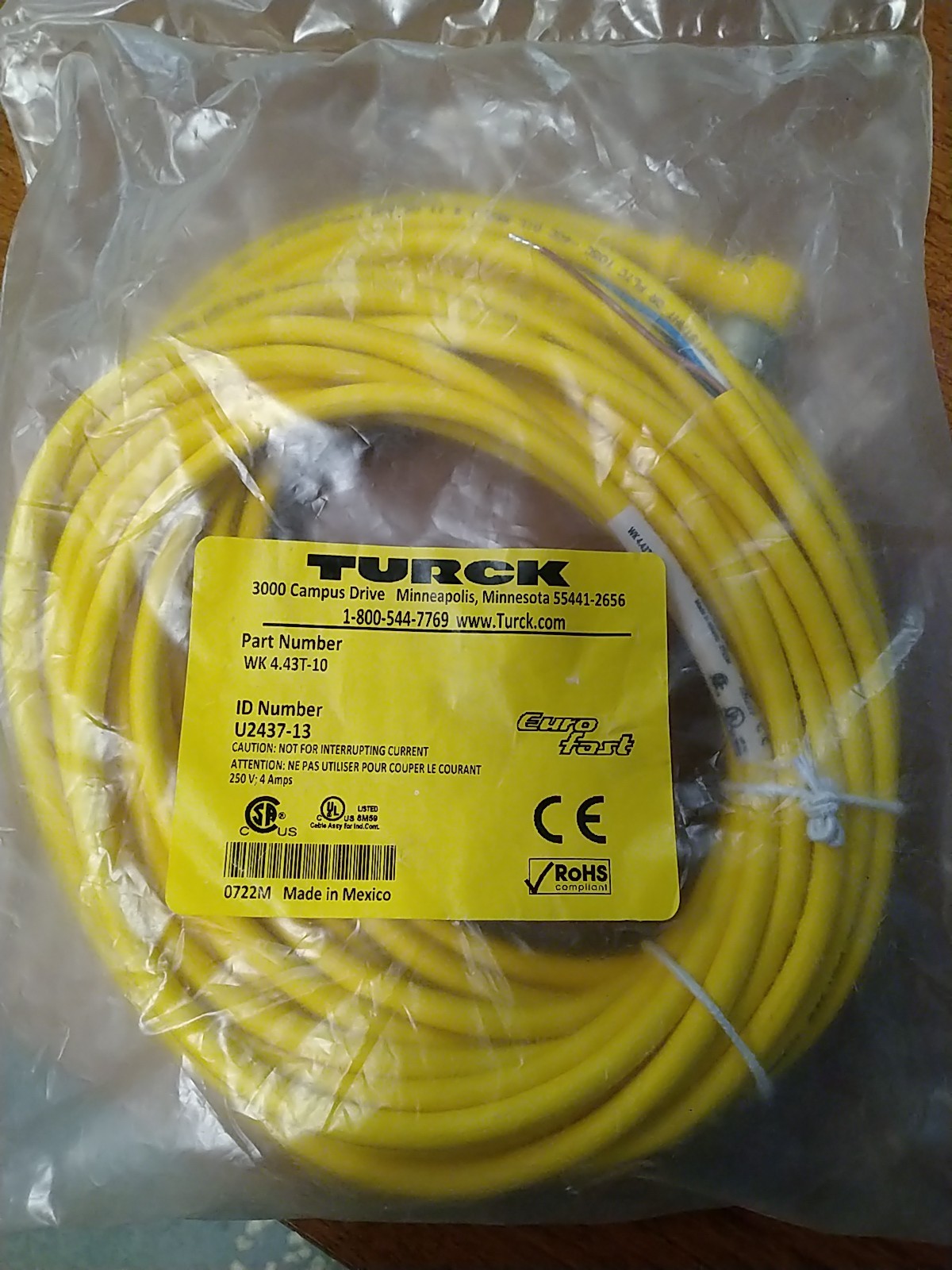 Turck WK 4.43T-10 - U2437-13 Cable