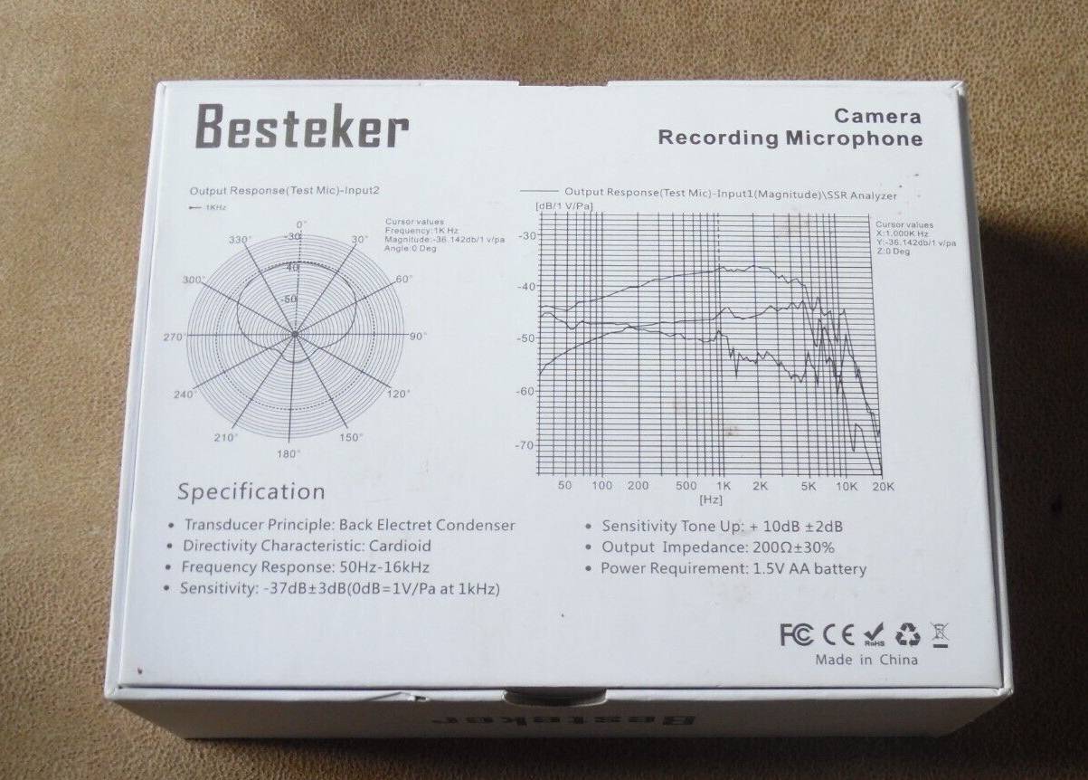 On-Camera Microphone, Besteker M520 Recording Interview Super-Cardioid