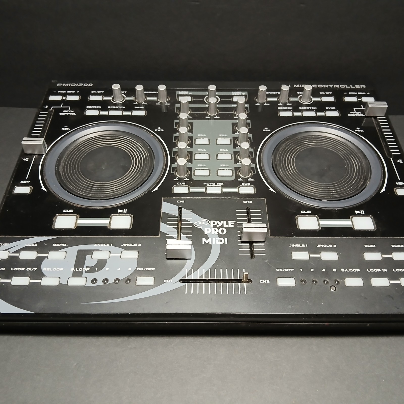 Pyle Pro Midi Dj Controller Pmidi200 Turn Tables Dj Mixer Missing One Knob