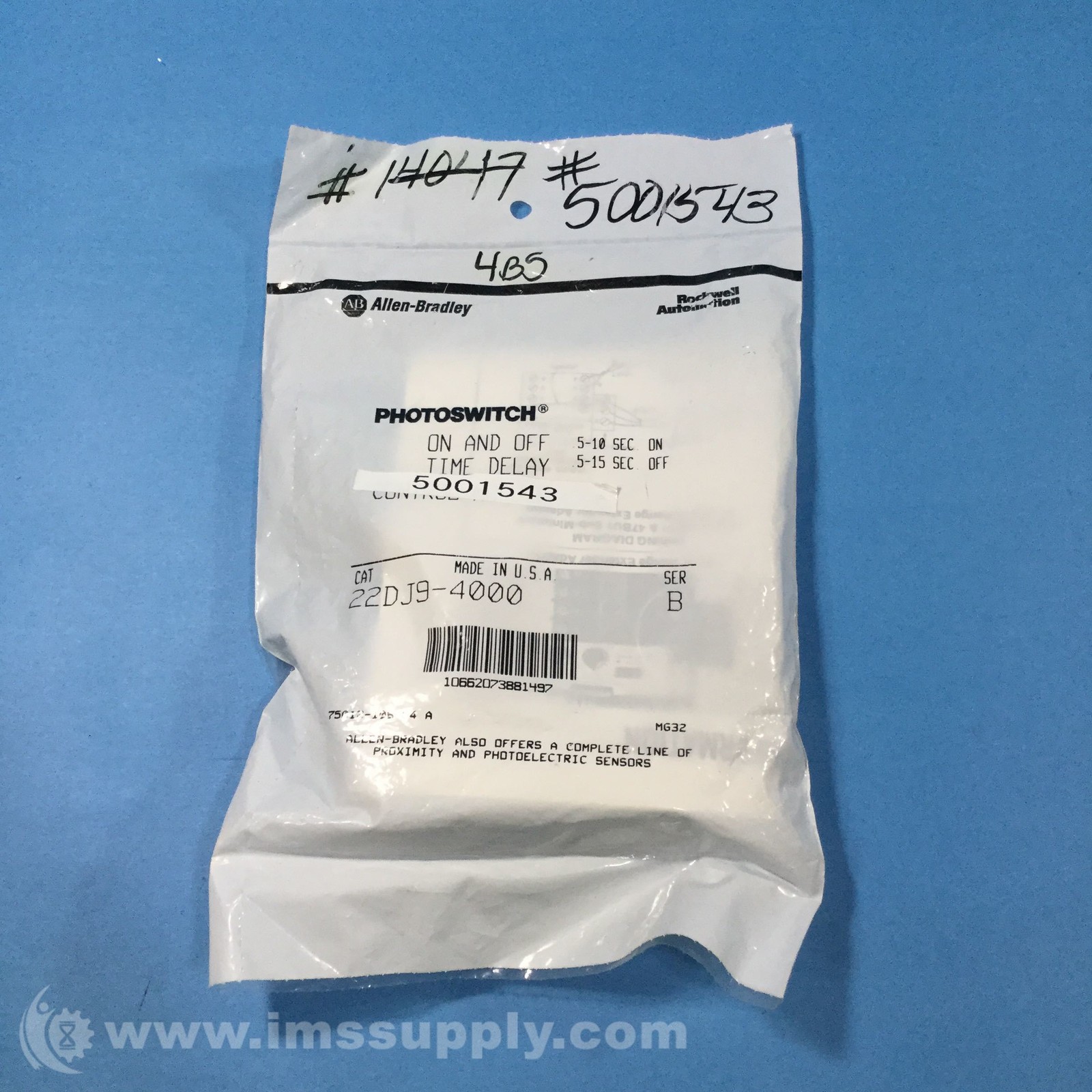 Allen Bradley 22DJ9-4000 Photoelectric Sensor, Series B FNFP