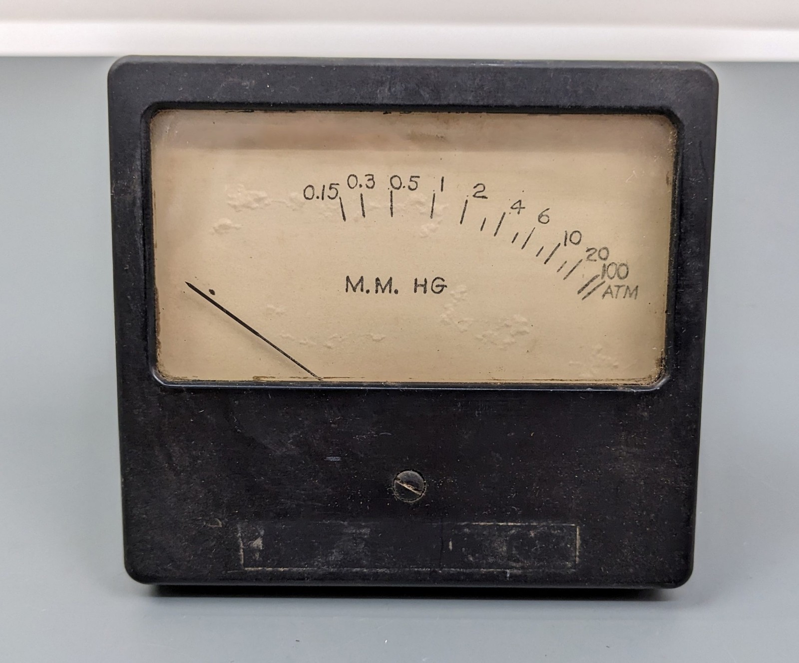 Vintage MMhG Meter Gauge,, AS-IS