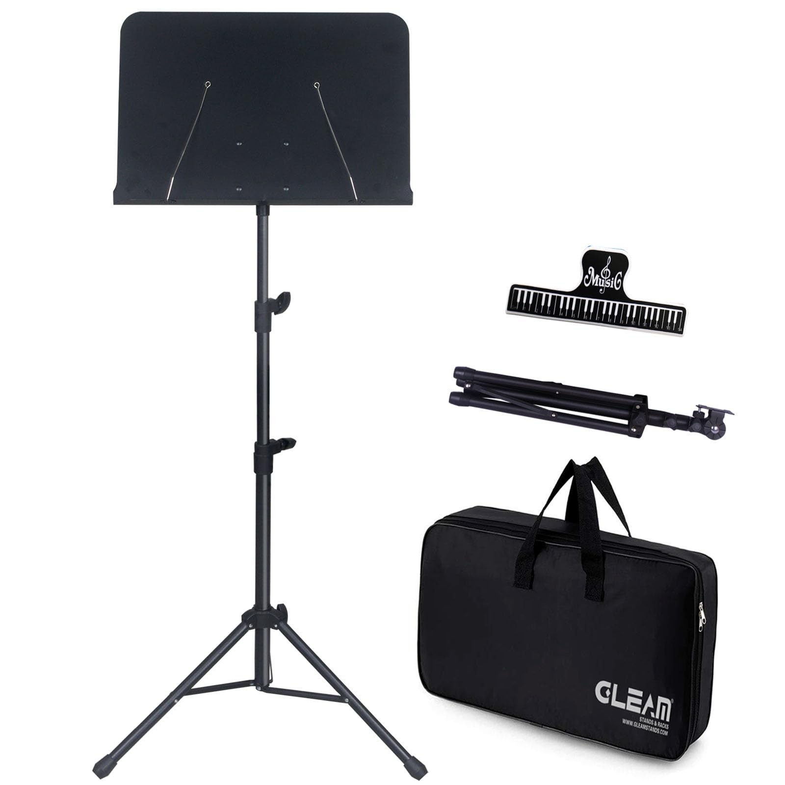 GLEAM Lightweight Portable Music Stand for Children & Desktop Use